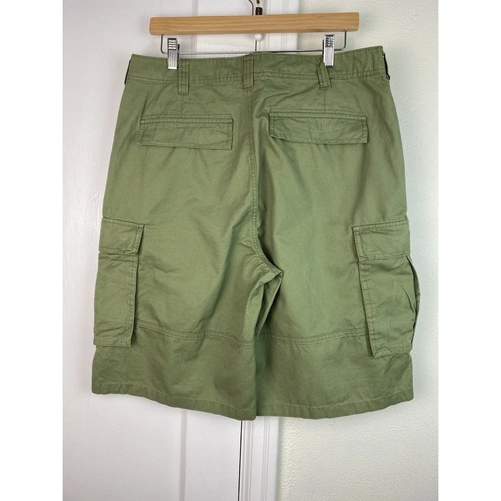 Cotton On Size 32 Green Classic Cargo Bermuda Shorts - Picture 4 of 7
